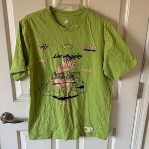 Nike Lime Green Los Angeles Tee SZ M